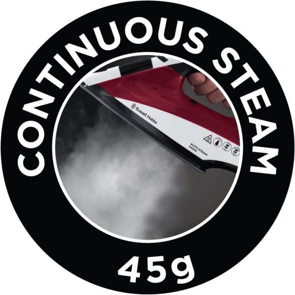 Russell Hobbs Auto Steam Iron | Red | 22520