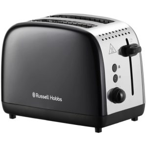 Russell Hobbs Stainless Steel Toaster | 2 Slice | Black | 26550