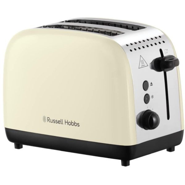 Russell Hobbs Stainless Steel Toaster | 2 Slice | Cream | 26551