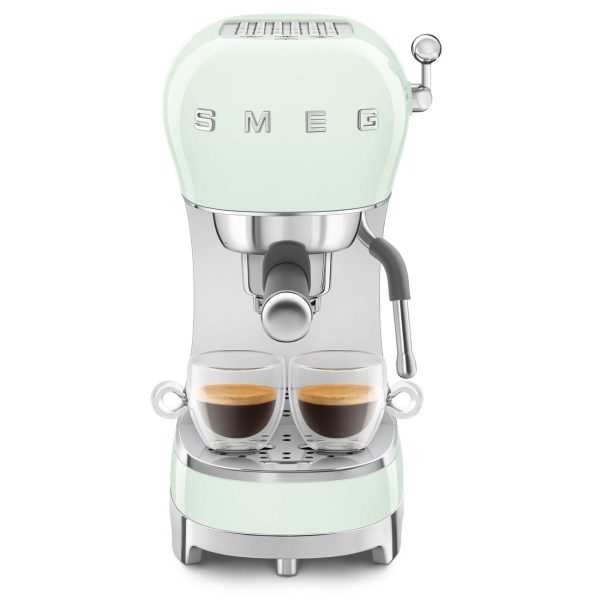 Smeg 50’s Style Espresso Coffee Machine | Pastel Green | ECF02PGUK