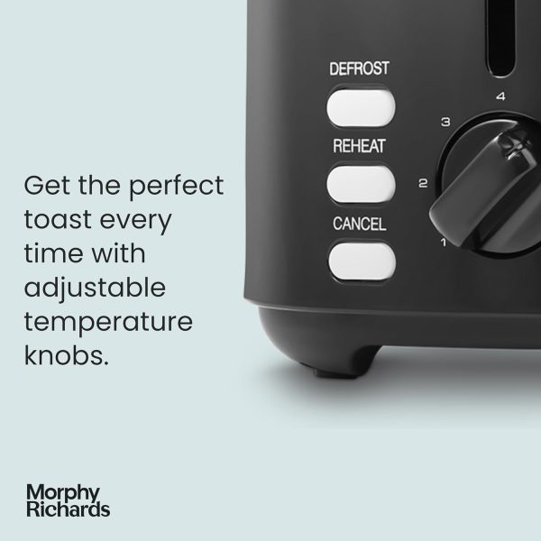 Morphy Richards Equip Toaster | 2 Slice | Black | 222064