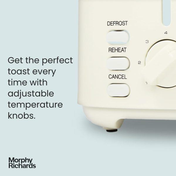 Morphy Richards Equip Toaster | 2 Slice | Cream | 222065