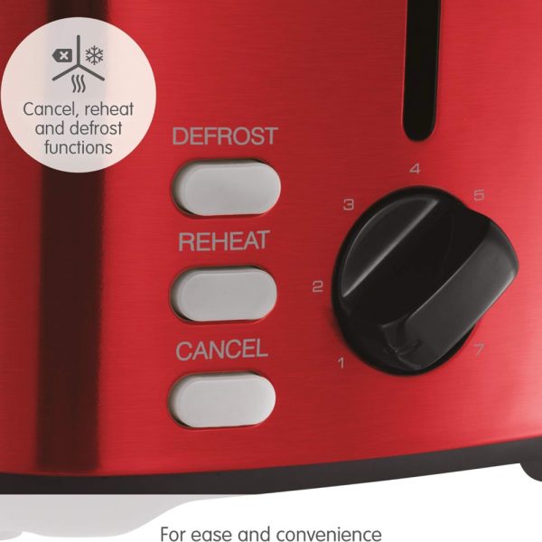 Morphy Richards Equip Toaster | 2 Slice | Red | 222066