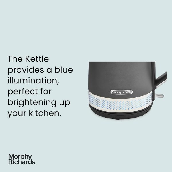 Morphy Richards Illumination Jug Kettle | Titanium |108022