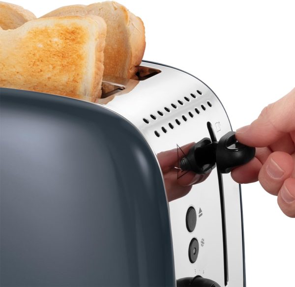 Russell Hobbs Stainless Steel Toaster | 2 Slice | Grey | 26552