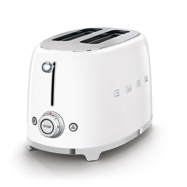 Smeg 50’s Style Aesthetic Toaster | 2 Slice | White | TSF01WHUK