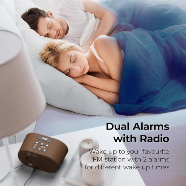 i-Box Radio Alarm Clock | Wood | 79279PI/14