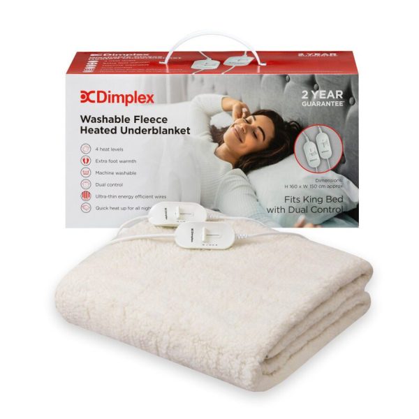 Dimplex Fleece Heated Under Blanket | King | Dual Control | DFB2004