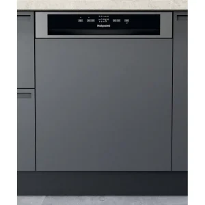 Hotpoint 60cm Semi Integrated Dishwasher | Stainless Steel | H3BL626XUK