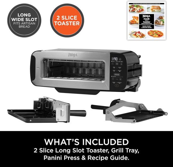 Ninja Foodi 3-in-1 Toaster, Grill, Panini Press | ST200UK