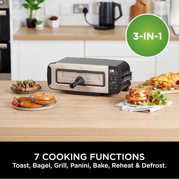 Ninja Foodi 3-in-1 Toaster, Grill, Panini Press | ST200UK