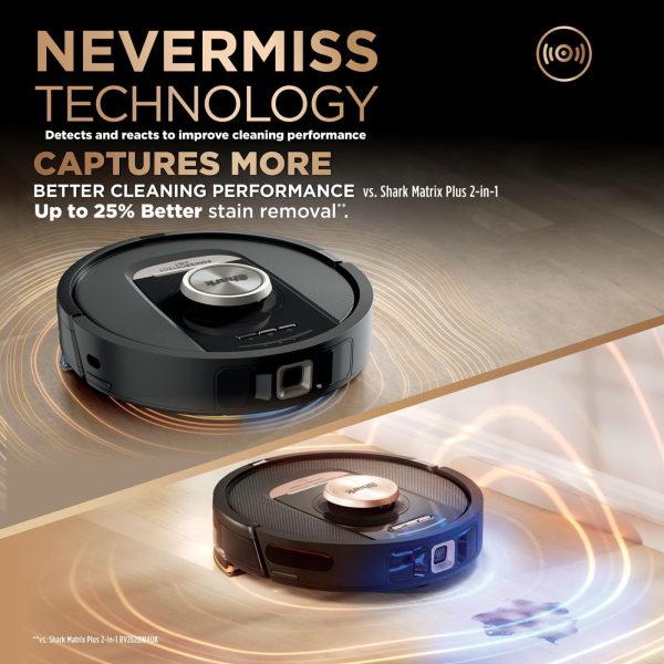 Shark PowerDetect NeverTouch Pro 2-in-1 Robot Vacuum & Mop | RV2800ZEUK