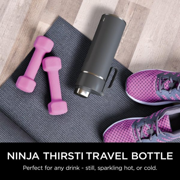 Ninja Thirsti 530ml Travel Bottle | Grey | DW1801EUUKGY