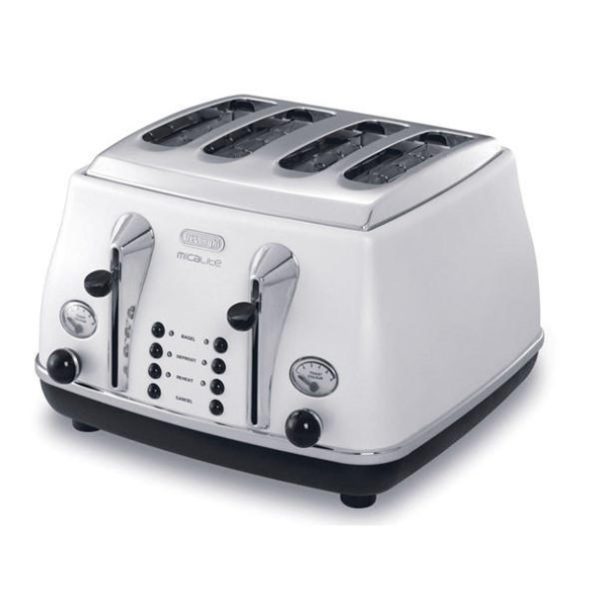 DeLonghi Icona Micalite Toaster | White | CTOM4003W