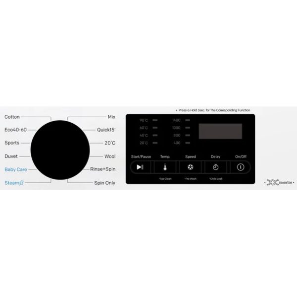 PowerPoint 10KG Washing Machine | 1400 Spin | P351410SKWA