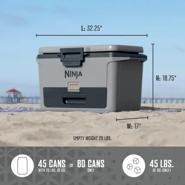 Ninja FrostVault Hard Cooler | 47L | Grey | FB151UKGY