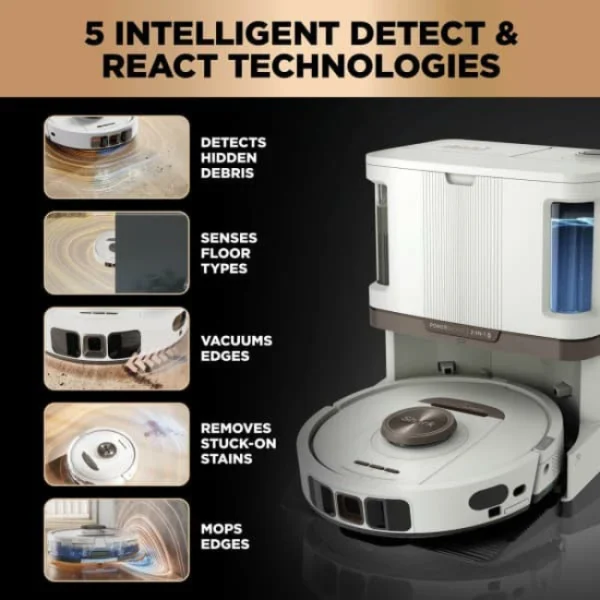 Shark PowerDetect NeverTouch Pro 2-in-1 Robot Vacuum & Mop | RV2800ZEUKWH
