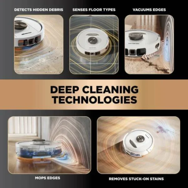 Shark PowerDetect NeverTouch Pro 2-in-1 Robot Vacuum & Mop | RV2800ZEUKWH