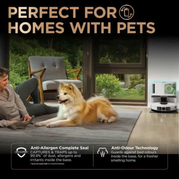 Shark PowerDetect NeverTouch Pro 2-in-1 Robot Vacuum & Mop | RV2800ZEUKWH