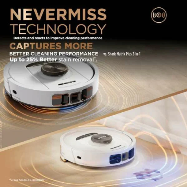 Shark PowerDetect NeverTouch Pro 2-in-1 Robot Vacuum & Mop | RV2800ZEUKWH