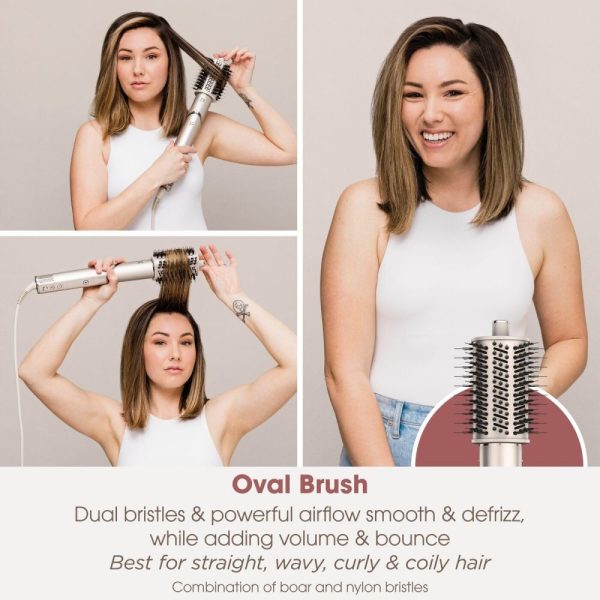 Shark FlexStyle 5-in-1 Air Styler & Hair Dryer | Stone | HD446SLUK