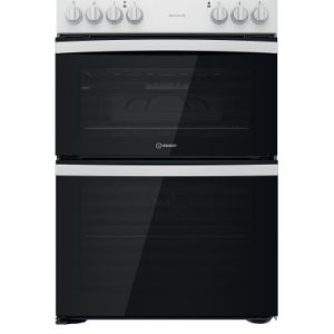 Indesit 60cm Ceramic Hob Cooker | White | ID67V9KMWUK