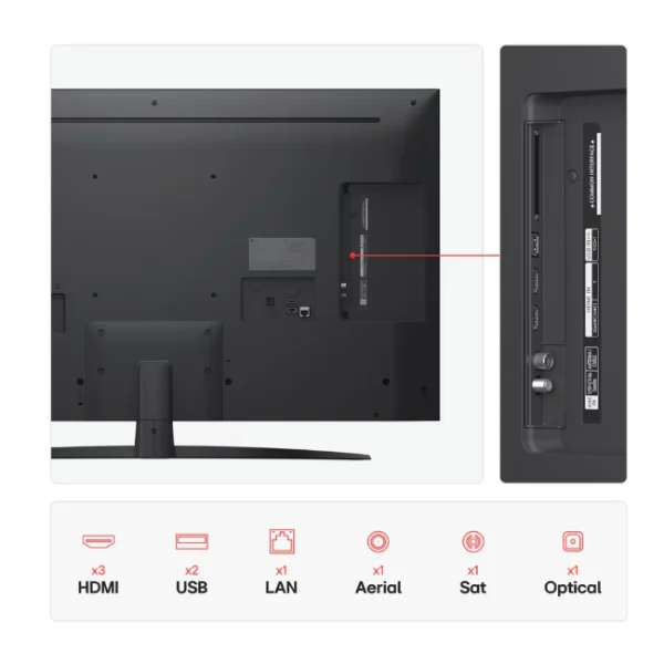 LG NANO81 NanoCell Smart AI TV | 4K | 43″ | 43NANO81A6A.AEK
