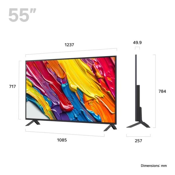 LG QNED82 AI 4K HDR Smart TV | 55″ | 55QNED82A6B.AEK
