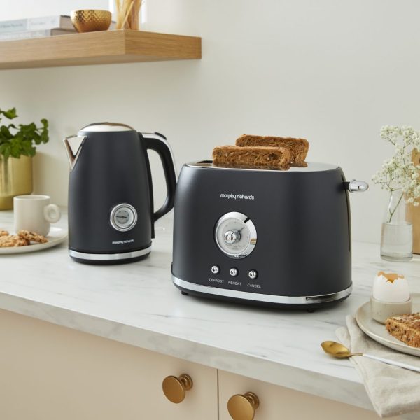 Morphy Richards Colours Boutique Toaster | 2 Slice | Graphite | 980603