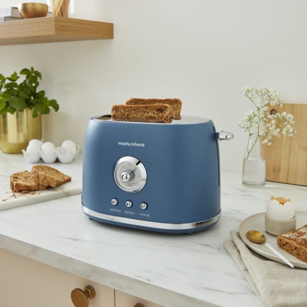 Morphy Richards Colours Boutique Toaster | 2 Slice | Thunder Blue | 980602