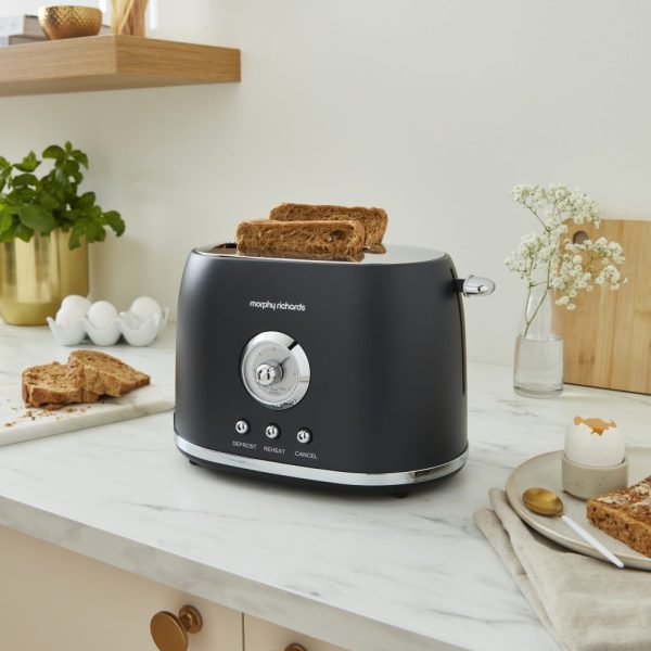 Morphy Richards Colours Boutique Toaster | 2 Slice | Graphite | 980603