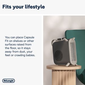 DeLonghi Capsule Fit Fan Heater | HFS70B24.GY DeLonghi Capsule Fit Fan Heater | HFS70B24.GY