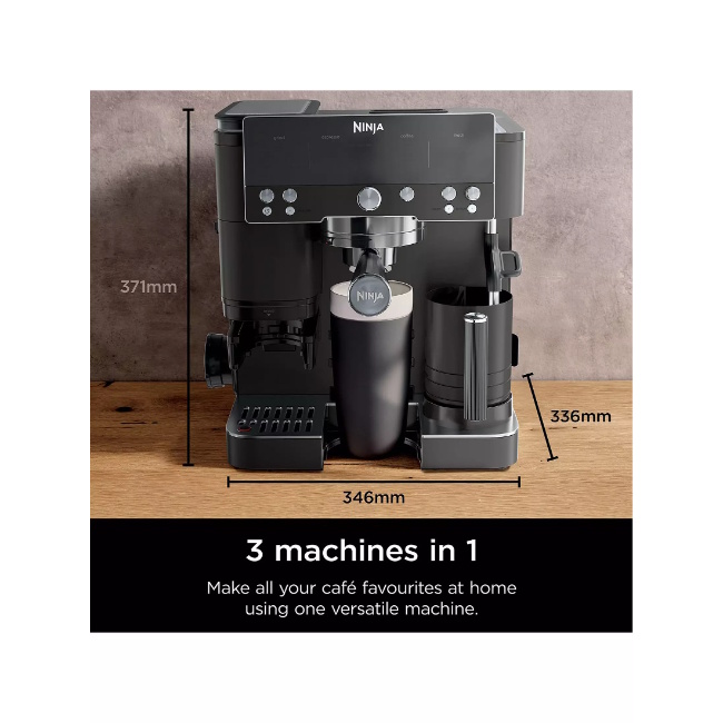 Ninja Luxe Café Premier Espresso Machine | Black | ES601UKBK Ninja Luxe Café Premier Espresso Machine | Black | ES601UKBK
