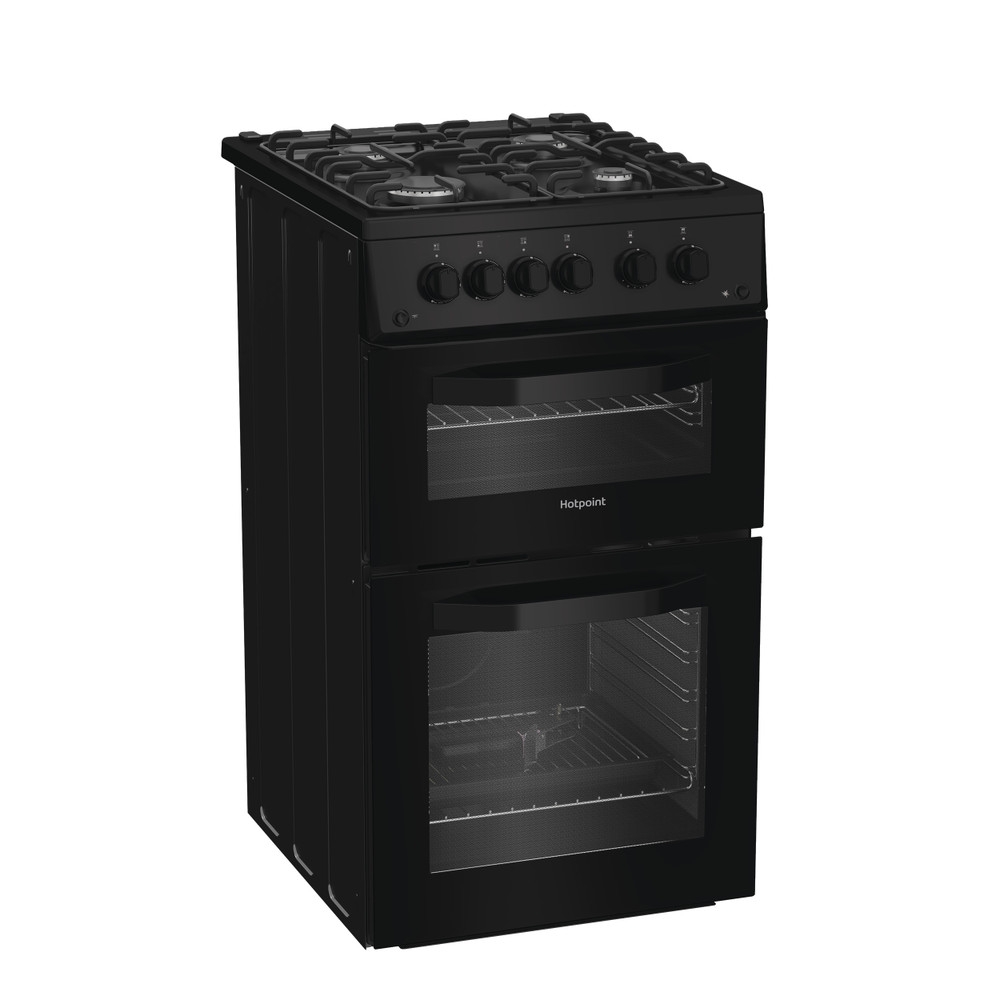 Hotpoint 50CM Gas Cooker | Black | HTG5GCB Hotpoint 50CM Gas Cooker | Black | HTG5GCB