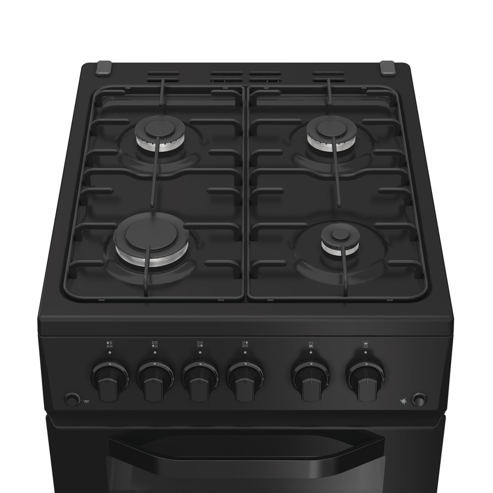 Hotpoint 50CM Gas Cooker | Black | HTG5GCB Hotpoint 50CM Gas Cooker | Black | HTG5GCB
