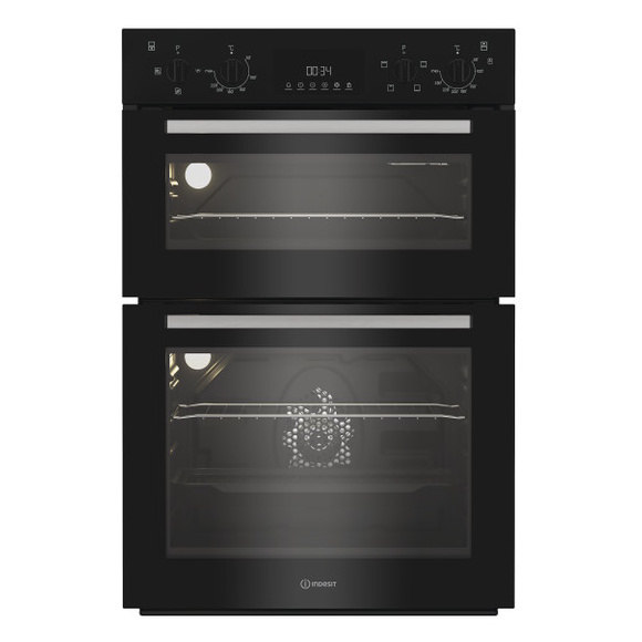 Indesit Built-in Double Oven | Black | DII10DB Indesit Built-in Double Oven | Black | DII10DB