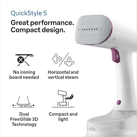 Braun QuickStyle 5 Garment Steamer | GS5011PU Braun QuickStyle 5 Garment Steamer | GS5011PU