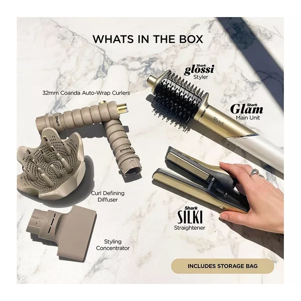 Shark Glam Air Styler & Dryer | HD6052SUK Shark Glam Air Styler & Dryer | HD6052SUK