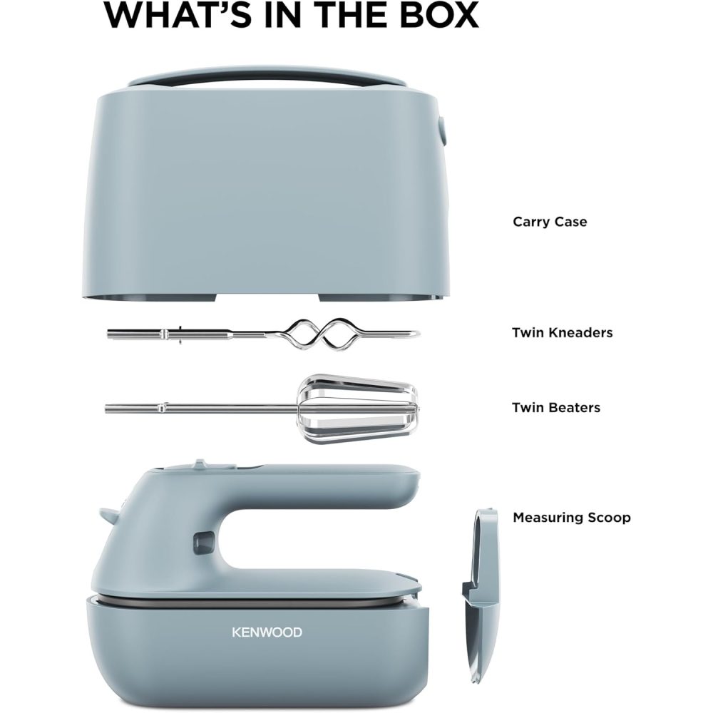 Kenwood QuickMix Go Hand Mixer | Storm Blue | HMP40.000GY Kenwood QuickMix Go Hand Mixer | Storm Blue | HMP40.000GY