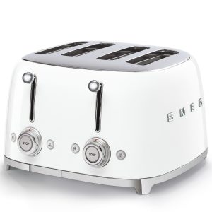 Smeg 50’s Style Aesthetic Toaster | 4 Slice | White | TSF03WHUK