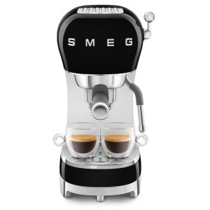 Smeg 50’s Style Espresso Coffee Machine | Black | ECF02BLUK
