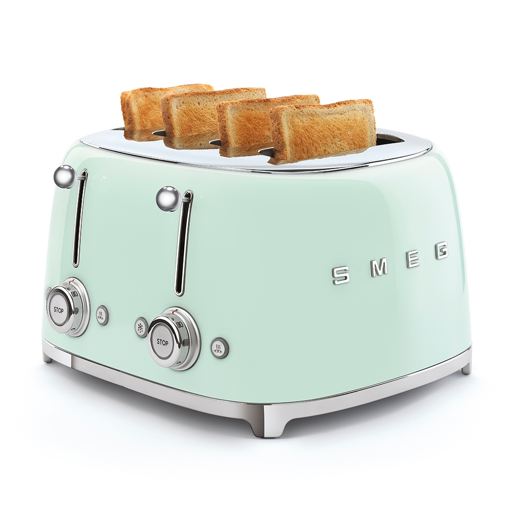 Smeg 50’s Style Aesthetic Toaster | 4 Slice | Pastel Green | TSF03PGUK Smeg 50’s Style Aesthetic Toaster | 4 Slice | Pastel Green | TSF03PGUK