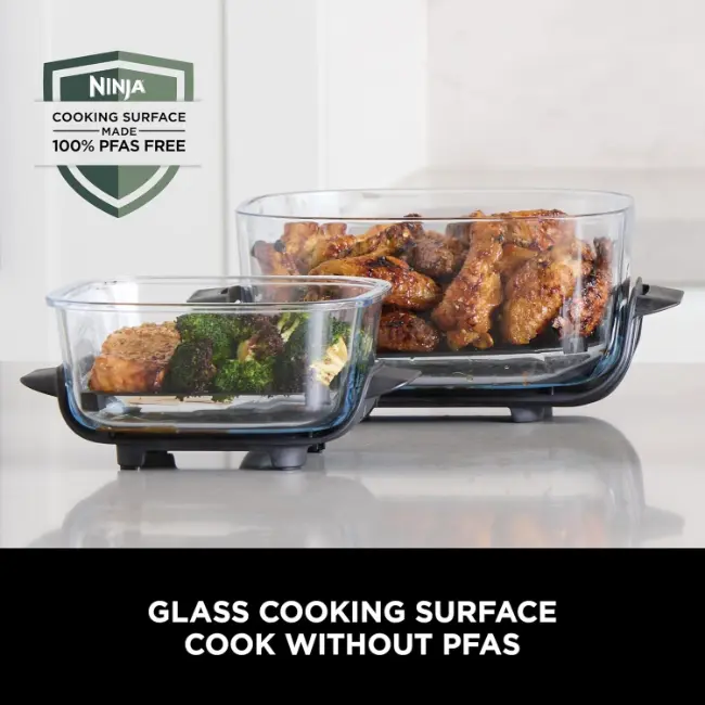 Ninja CRISPi 4-in-1 Portable Glass Air Fryer | Cyber Space | FN101UKGY Ninja CRISPi 4-in-1 Portable Glass Air Fryer | Cyber Space | FN101UKGY