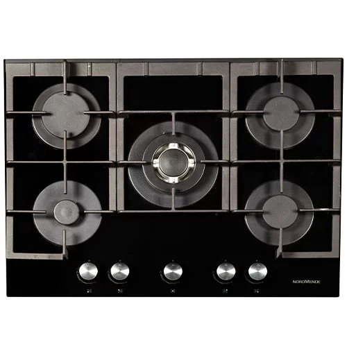 Nordmende 70cm Gas on Glass Hob | HGX703BGL Nordmende 70cm Gas on Glass Hob | HGX703BGL