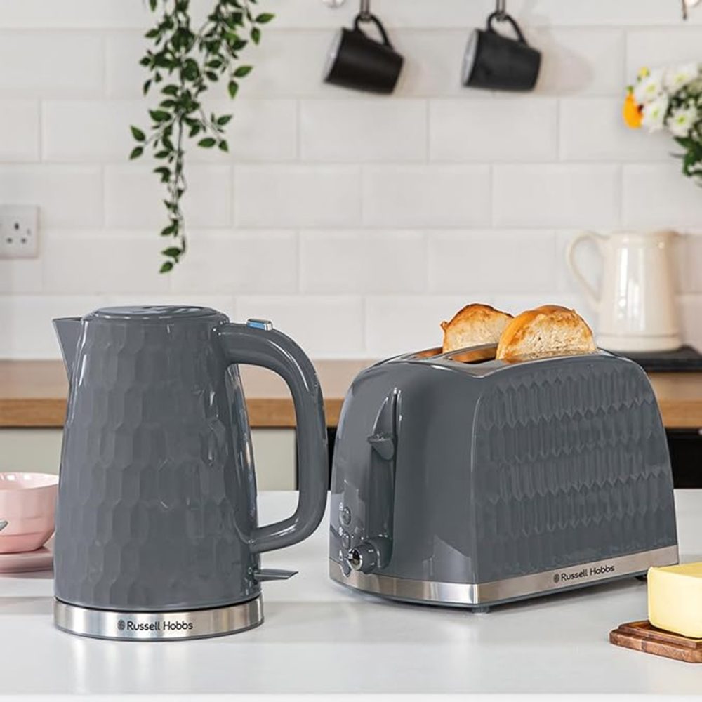 Russell Hobbs Honeycomb Kettle | Grey | 26053 Russell Hobbs Honeycomb Kettle | Grey | 26053