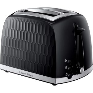 Russell Hobbs Honeycomb Toaster | 2 Slice | Black | 26061-0