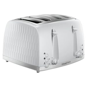 Russell Hobbs Honeycomb Toaster | 4 Slice | White | 26070