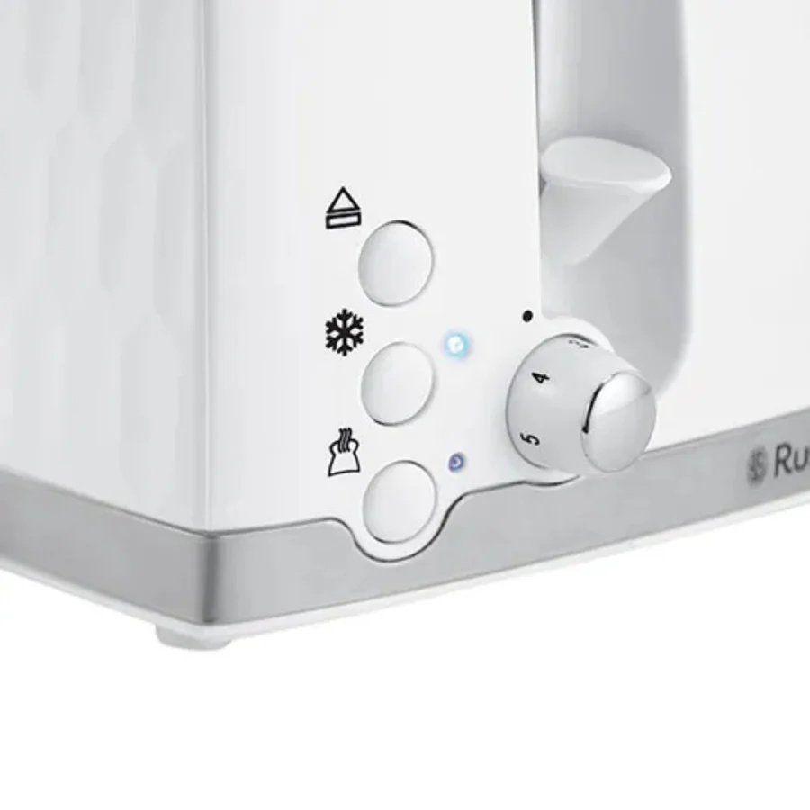 Russell Hobbs Honeycomb Toaster | 4 Slice | White | 26070 Russell Hobbs Honeycomb Toaster | 4 Slice | White | 26070