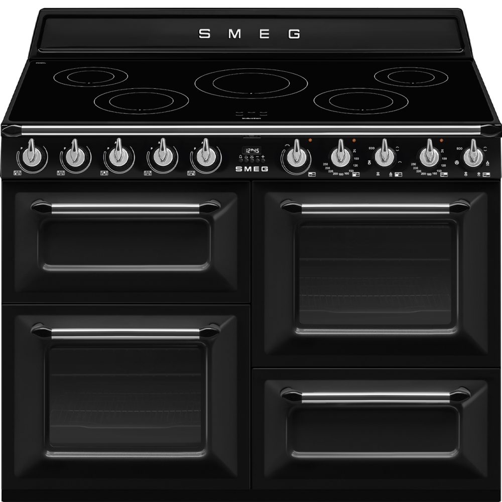 Smeg 110cm Victoria Triple Cavity Cooker | Induction Hob | Black | TR4110IBL2 Smeg 110cm Victoria Triple Cavity Cooker | Induction Hob | Black | TR4110IBL2