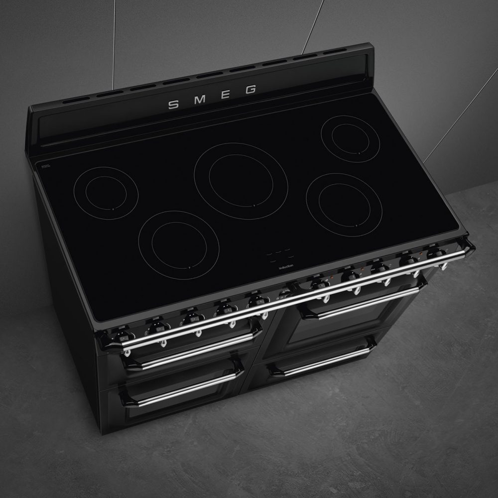 Smeg 110cm Victoria Triple Cavity Cooker | Induction Hob | Black | TR4110IBL2 Smeg 110cm Victoria Triple Cavity Cooker | Induction Hob | Black | TR4110IBL2